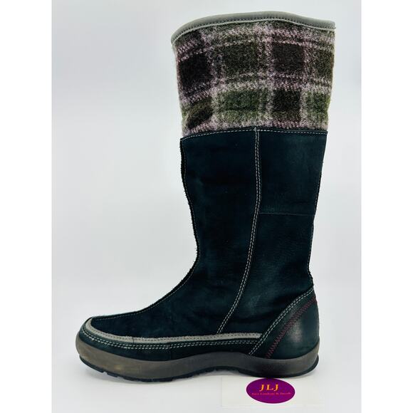 ECCO Women's Black Suede Wool Lined Cuffable Winter Boots Size 37 EU/ 6-6.5 US - Picture 11 of 16